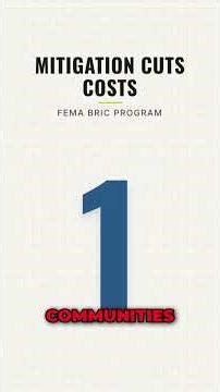 FEMA's BRIC Program: $1 Billion for Disaster Preparedness! #shorts