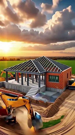 From Empty Land to Dream House in Seconds! 😱 Satisfying Time-Lapse #homebuilding #viralshortsvideo