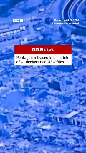 The Pentagon has released a fresh batch of declassified UFO files, with never-before-seen footage, renderings, and documents chronicling the mysterious objects. #Pentagon #UFO #USNews #BBCNews