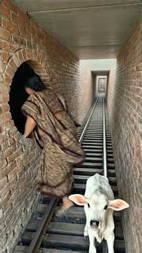 The dog saved the cow #cow #dog