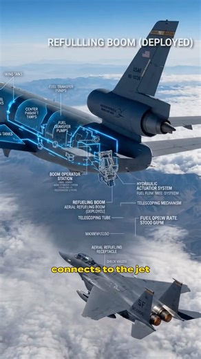 How Supersonic Jets Refuel Mid-Air ✈️⛽#aerospace