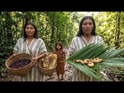 Asháninka Tribe Survival — Full Day Food & Medicine Expedition | Amazon Rainforest AI video