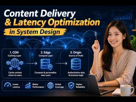 Content Delivery & Latency Optimization in System Design (CDN, Edge, Origin)