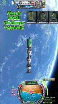 KSP1: A Konnel BETA A6C cargo lifts 3 escape pods and 9 crew to the Free Kerbals Space Station.