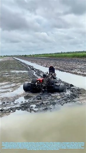 Stirring the Mud, Sowing the Future: A Season's First Stir in the Rice Paddy**