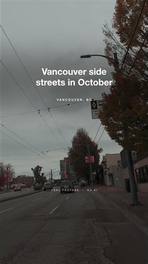 Vancouver side streets in October | Vancouver, BC · real footage, no AI