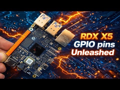 RDX X5 GPIO Tutorial for Beginners – LED Blink, GUI Control & IR Motion