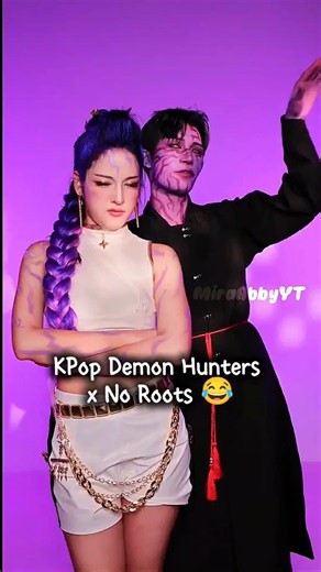 KPop Demon Hunters cosplay x No Roots 😂 pt.2 #kpdh #kpopdemonhunters #cosplay #rumi #jinu