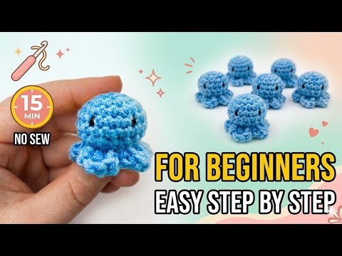Crochet for Beginners | 15 Min Amigurumi Octopus (No Sew)