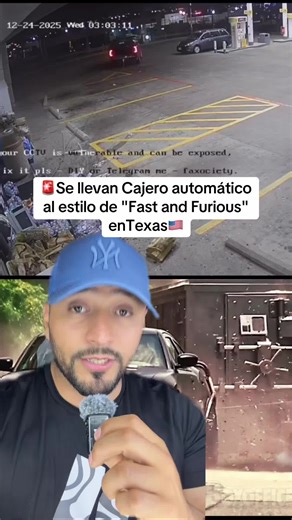 They steal an ATM early on Christmas Eve from a 7-Eleven in Texas in a