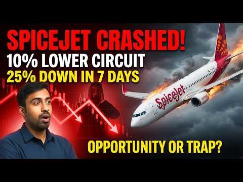 SpiceJet Stock Crash 25% in 7 Days 😱 Opportunity or Value Trap? Full Truth Explained