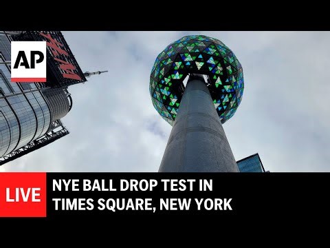 LIVE: NYE ball drop test in Times Square, New York