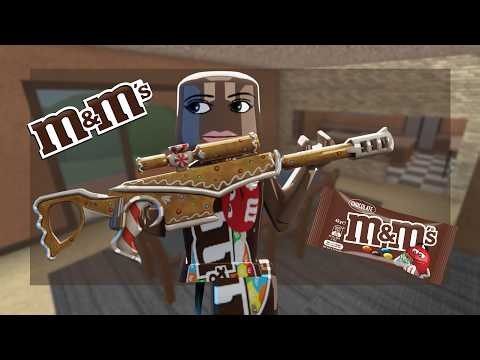 PLAYING MM2 AS M&MS (SWEATY GAMEPLAY)...