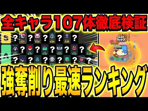 【絶対覚えろ】知らなかったら即敗北ww全キャラ強奪金庫削りを比較してみた結果が知り特すぎたwwww【ブロスタ】【ガチバトル】【永久保存版】