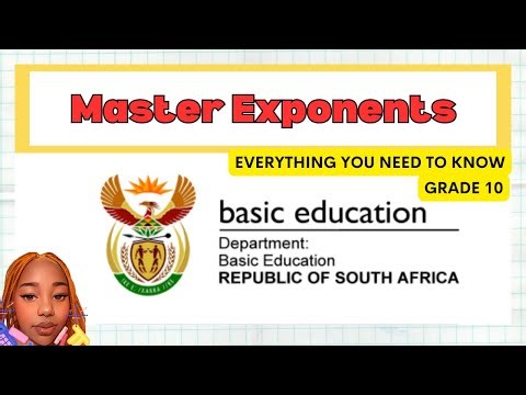 Grade 10 |Exponents| Everything you need to know