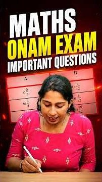 Maths Onam Exam Important Questions!! | Onam Exam 2026 | Xylem Class 6