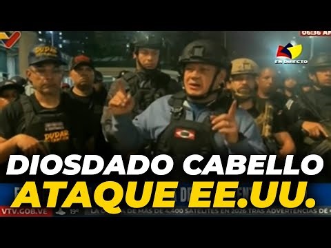 La reacción de DIOSDADO CABELLO, MINISTRO del Interior venezolano, tras el ATAQUE de ESTADOS UNIDOS