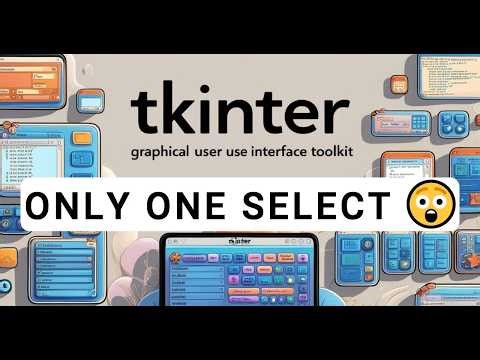 Python Tkinter Radiobutton Tutorial 🔘 | Single Selection GUI + Submit Button (Hindi)