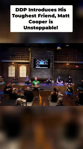 Check out this moment before this week’s featured workout, “Sleigh the Day” w/DDP! Matt Cooper’s story is amazing! Take a minute and listen to what he overcame, this dude is the definition of Unstoppable! #unstoppable #relentless #badge148 | DDP YOGA