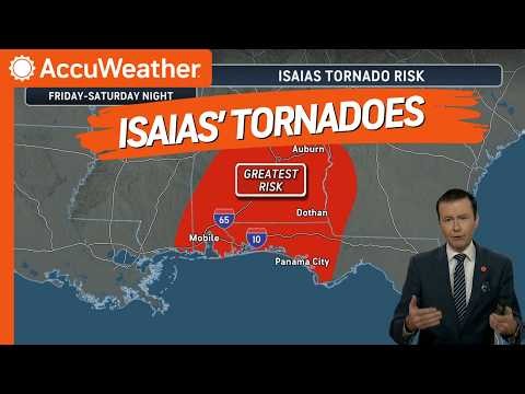Isaias Update: Gulf Hurricane With Inland Tornado Threat
