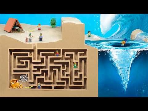 Dam Breach Experiment: Lego Tsunami & Water Vortex Whirlpool