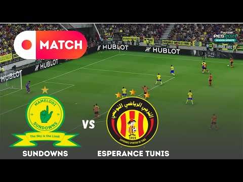 MAMELODI SUNDOWNS vs ESPERANCE | Champions League 2026 Match Simulation | eFootball PES 21 Gameplay