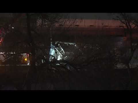 Container fall on I-45 North prompts hazmat response; no injuries reported, lanes reopened