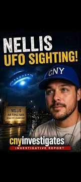 "Amazing - UFO Spotted Over Nellis Air Force Base!" 👽