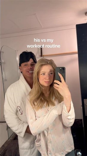 working out together ❤️ and girls reminder: don’t train on an empty stomach