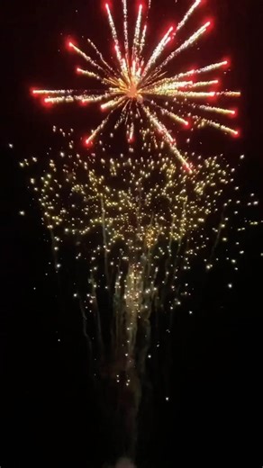 Amazing 3-Shot Firework! 🎆 Stunning Night Sky Display
