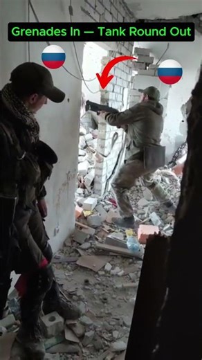 Tank Responds Seconds After Grenade Fire From Building #BreakingNews #GM94 #Tank #Military
