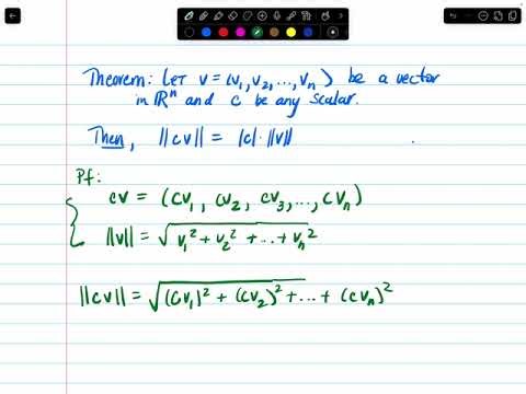 Magnitude of scalar multiple