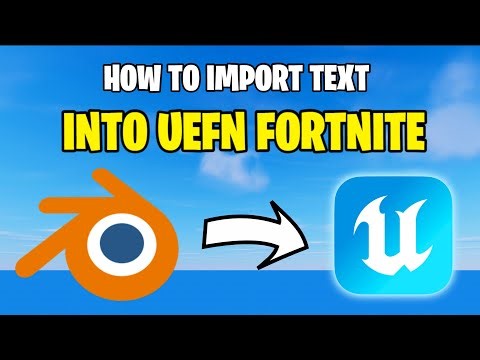 How to Make Text in Blender and Import It into UEFN | Fortnite Creative 2026