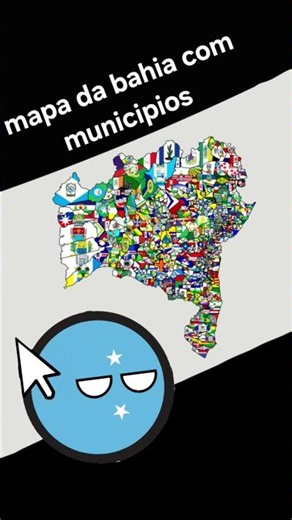mapa dos municipios da bahia #geografia