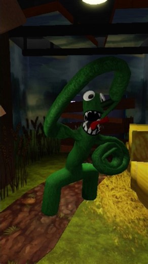 🎮 Rainbow Friends Chapter 1 Roleplay 💚 GREEN MONSTER! 😱 #Roblox #Shorts