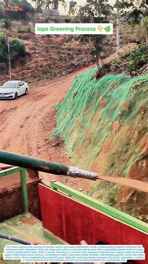 The Slope Protection Method That Stops Landslides Naturally 🚜