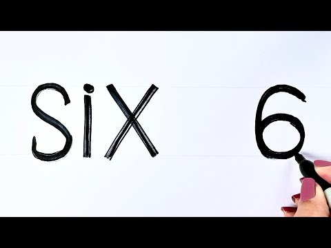 Learn to Write six and 6 ✏️ Preschool Number Writing for Kids