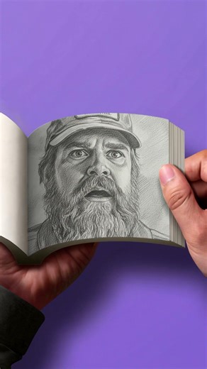 Hopper shoots Vecna but hits Eleven instead 🔥 Stranger Things - Flipbook #flipbook #strangerthings