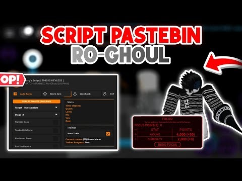 🩸Ro-Ghoul Script Pastebin **NO KEY** Farm Bosses, Autofarm Level, Farm RC Cells, AutoQuest Fast🔥