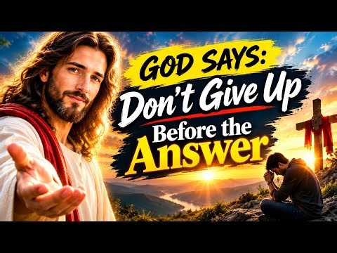 GOD SAYS: Don't Give Up Before the Answer | Julie Green Prophecy for Today