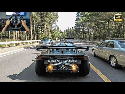 Lamborghini Huracan STO Twin Turbo VS Hyper Car - DLSS ON Forza Horizon 6 | Logitech G29