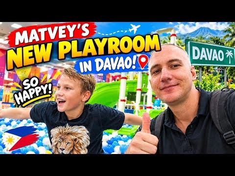 MATVEY IS SO HAPPY! 😍 We Found an Amazing New Playroom in Davao! 🇵🇭