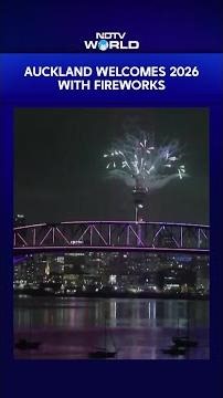 New Year 2026 | Fireworks From Auckland's Sky Tower Hail Arrival Of 2026 In New Zealand