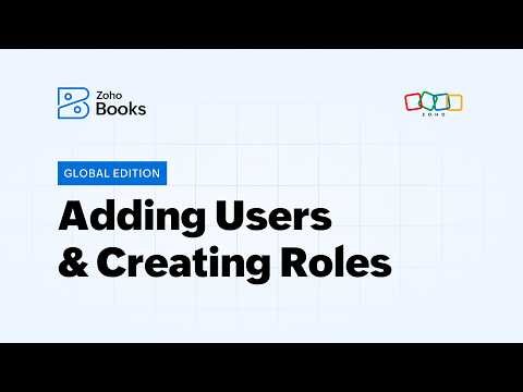 Adding Users and Creating Roles - Zoho Books