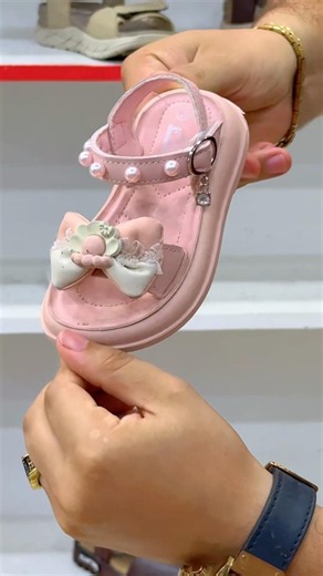 Premium Kids Girls Pearl Bow Sandals | Zero Size to All Sizes | Cute Luxury Collection