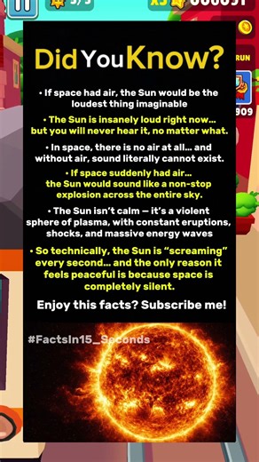 👍 The Sun Is SCREAMING… But You’ll Never Hear It