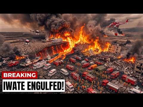 Japan Hit by Dual Disasters! Earthquake Then Wildfire — Iwate Town Engulfed, 700 Firefighters Action