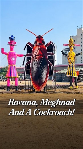 Delhi Ramlila Committee to Burn 30 Foot Cockroach Effigy with Ravana