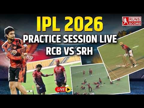 IPL 2026: RCB vs SRH Practice Session LIVE at Chinnaswamy Stadium | Virat Kohli | Ishan Kishan| BCCI