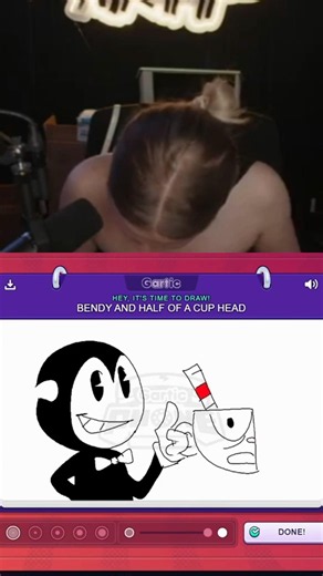 Bendy and Cuphead #garticphone